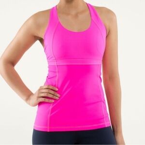 Lululemon Run Fast Track Tank in hot pink size 4